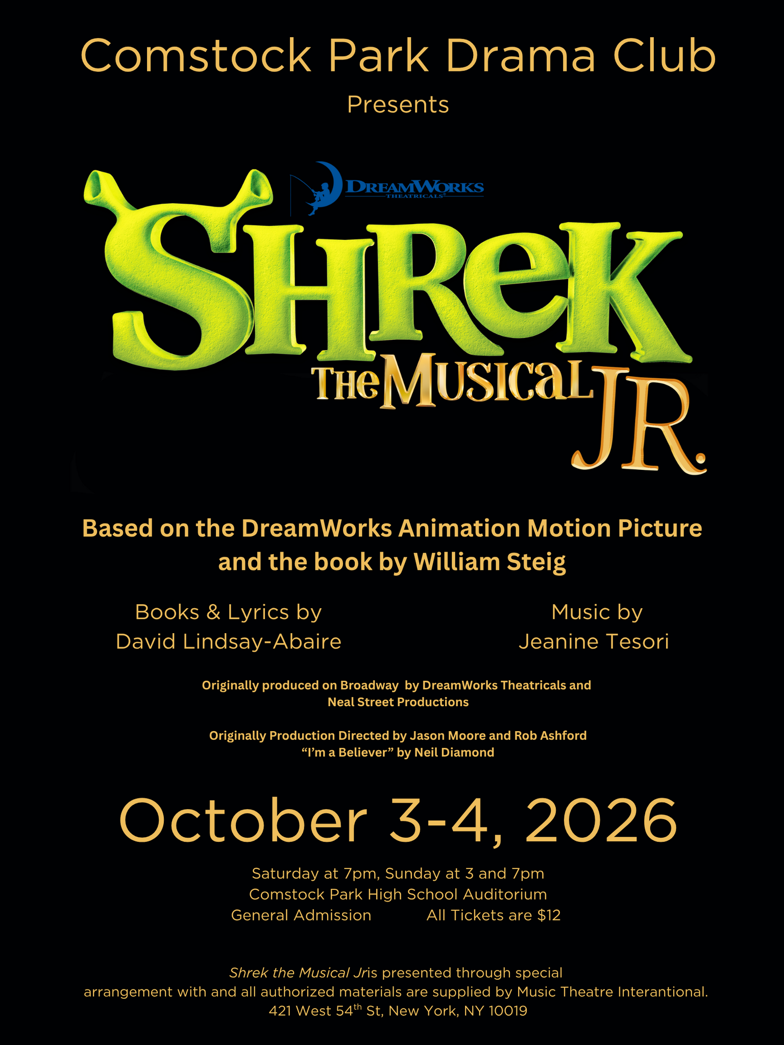 CPHS SHREK performance